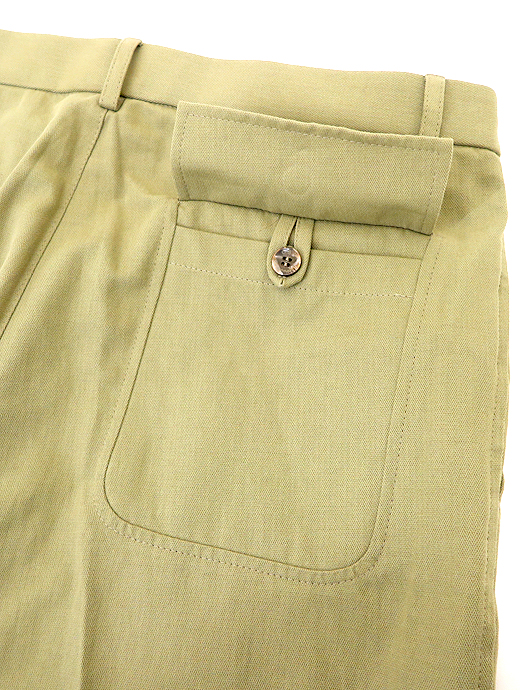 GBS/ジービーエス　コットンリネンパンツ　gba520602-ライトカーキ