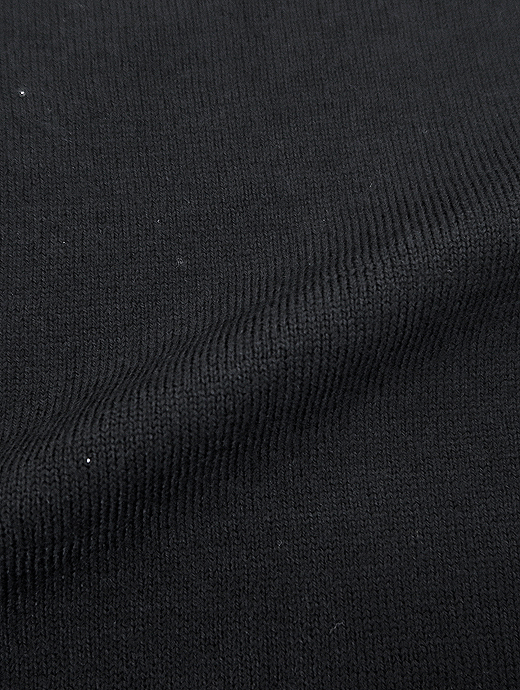 Gran Sasso/グランサッソ　モックネックニット/メリノウール　gra521402-ブラック