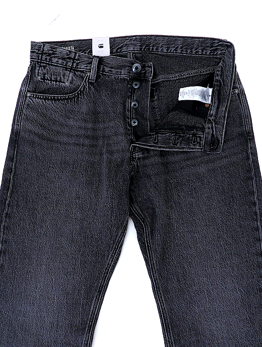 G-Star RAW/ジースターロウ　ストレートジーンズ「DAKOTA REGULAR STRAIGHT」　gst521402-ウォッシュドブラック
