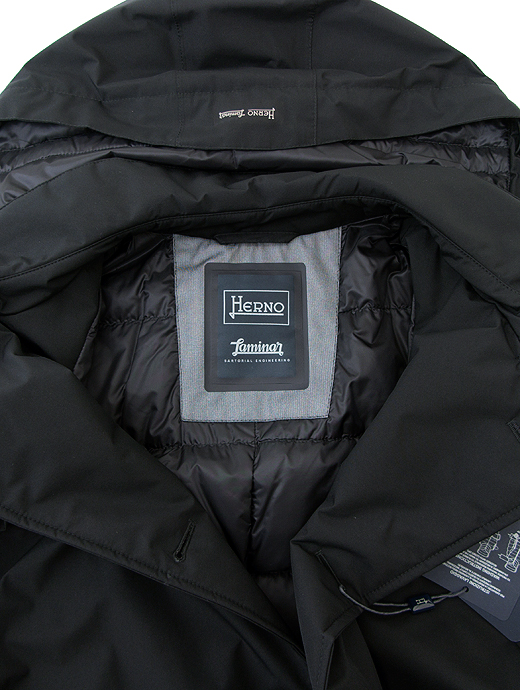 Herno ヘルノ Laminar 軽量ゴアテックスダウンコート Gore Tex トレンチコート Her ブラック Rootweb 正規通販