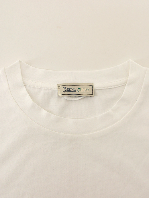 HERNO/ヘルノ　Herno Globe/半袖カットソー/Tシャツ　her440402-ホワイト