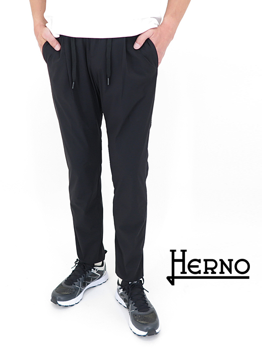 HERNO/ヘルノ　イージーパンツ/Laminar/ラミナー　her440610-ブラック