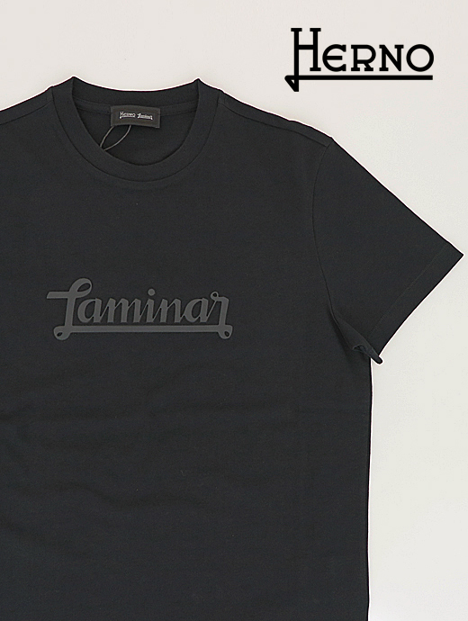 HERNO/ヘルノ　Laminar/Tシャツ　her440814-ブラック