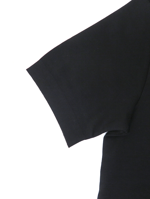 HERNO/ヘルノ　コットンニットTシャツ　her520601-ブラック