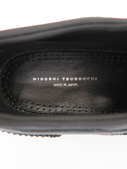 HIROSHI TSUBOUCHI/ヒロシツボウチ　ウィングチップスニーカー　hir362001-ブラック