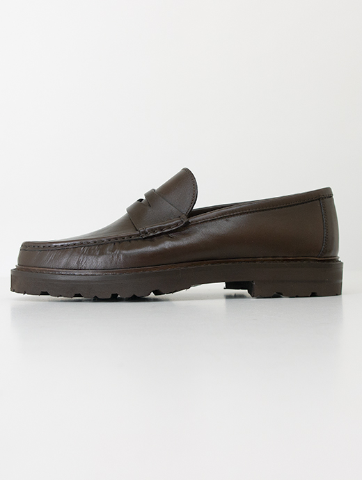 IL MOCASSINO/イル・モカシーノ　超軽量コインローファー/Vibram Morflex Sole　ilm500801-ダークブラウン