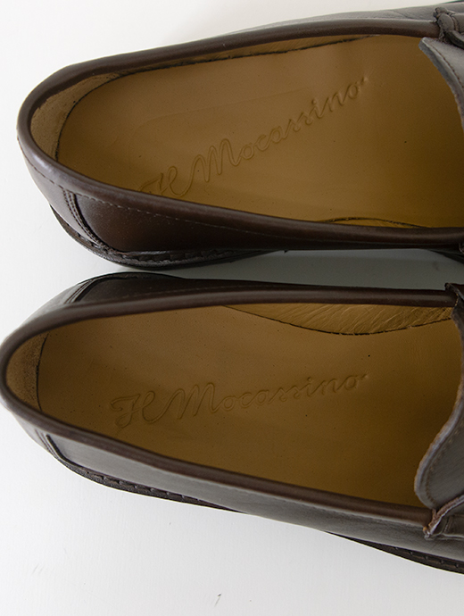 IL MOCASSINO/イル・モカシーノ　超軽量コインローファー/Vibram Morflex Sole　ilm500801-ダークブラウン
