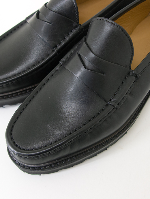 IL MOCASSINO/イル・モカシーノ　超軽量コインローファー/Vibram Morflex Sole　ilm500802-ブラック