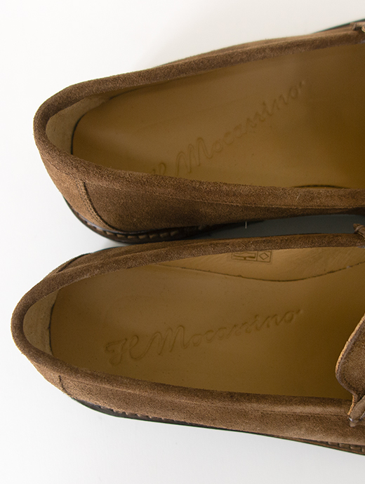 IL MOCASSINO/イル・モカシーノ　超軽量コインローファー/Vibram Morflex Sole　ilm500803-ブラウンスエード
