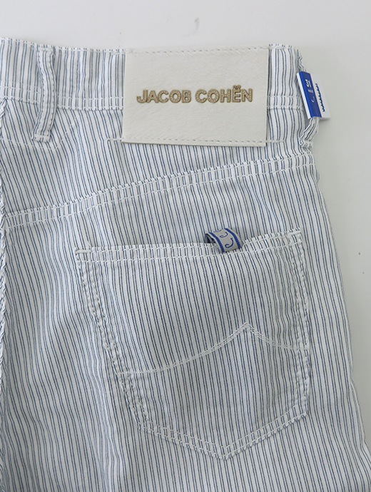 JACOB COHEN/ヤコブコーエン　5ポケットショートパンツ/NICOLAS　ja1276109-ホワイト×グレー