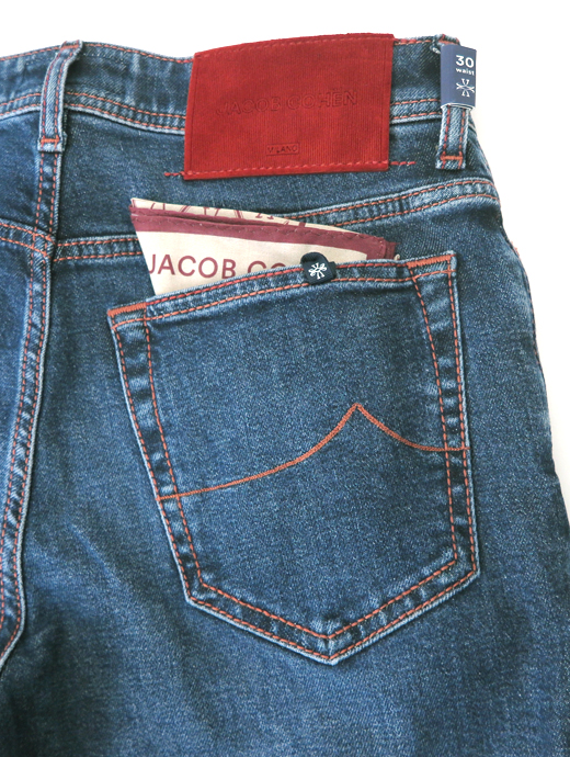 JACOB COHEN/ヤコブコーエン　ジーンズ/BARD/ストレッチデニム　ja4218077-ウォッシュドデニム