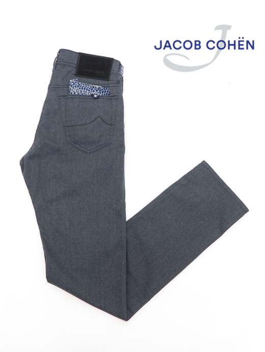 JACOB COHEN ヤコブコーエン　5ポケットパンツ/BARD/デニムライク　ja4288408-ネイビーグレー