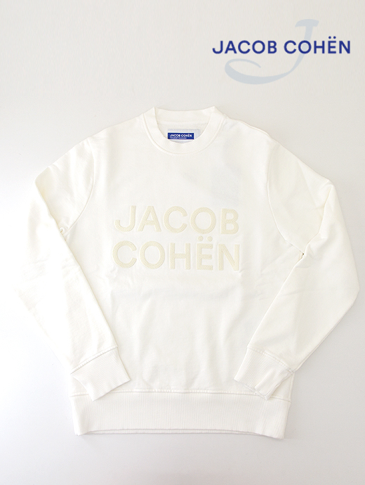 JACOB COHEN/ヤコブコーエン　クルーネックスウェット　ja6380400-ホワイト