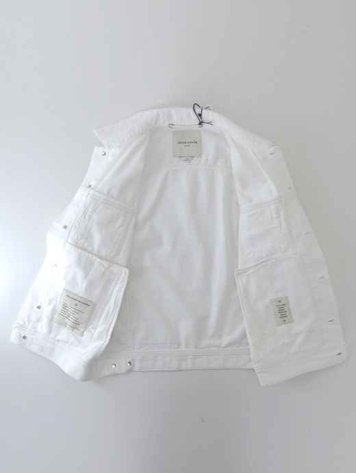 JACOB COHEN/ヤコブコーエン　Gジャン/ホワイトデニムジャケット　jac502401-ホワイト