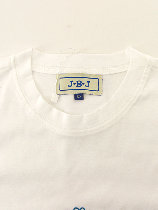Jupe by Jackie/ジュープバイジャッキー　J・B・J/半袖カットソー/Tシャツ/手刺繍　jbj440601-ホワイト