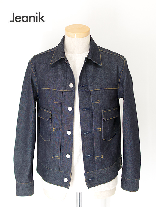 Jeanik/ジーニック　ワンウォッシュデニムジャケット/2ndタイプ　jea502201-インディゴブルー