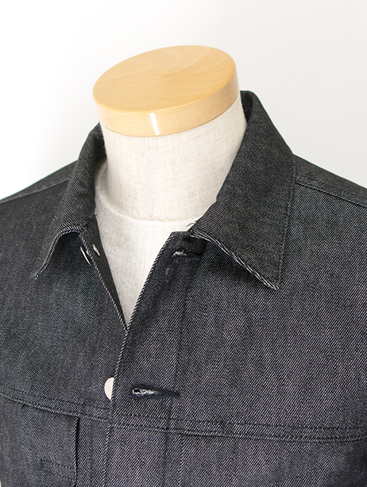 Jeanik/ジーニック　ワンウォッシュデニムジャケット/2ndタイプ　jea502202-ブラック