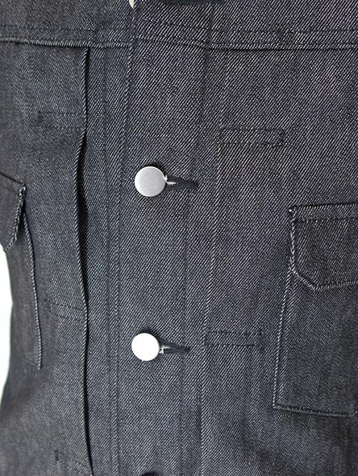 Jeanik/ジーニック　ワンウォッシュデニムジャケット/2ndタイプ　jea502202-ブラック