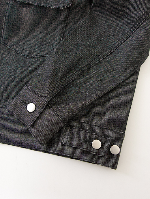 Jeanik/ジーニック　ワンウォッシュデニムジャケット/2ndタイプ　jea502202-ブラック