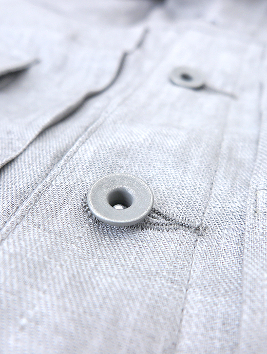 Jeanik/ジーニック　リネンジャケット　jea520801-ライトグレー