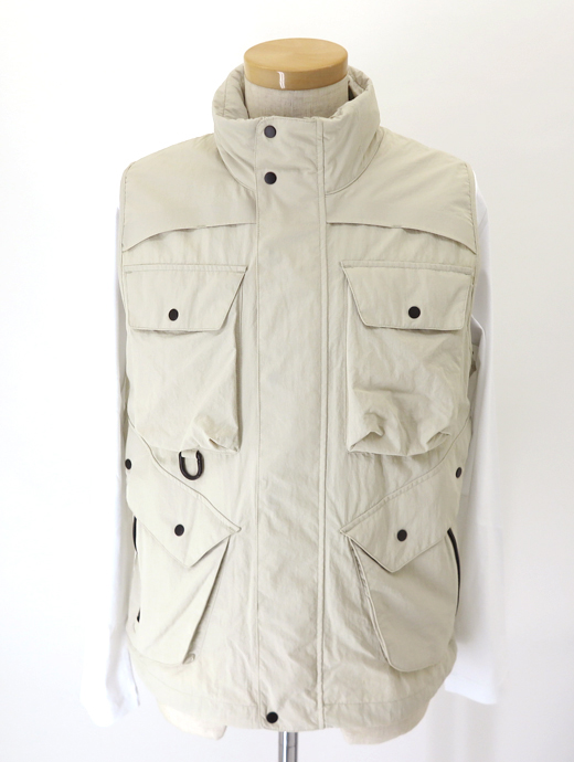 JG1/ジェイ・ジー・ワン　ナイロンフィールドベスト　jgo5022402-オフベージュ