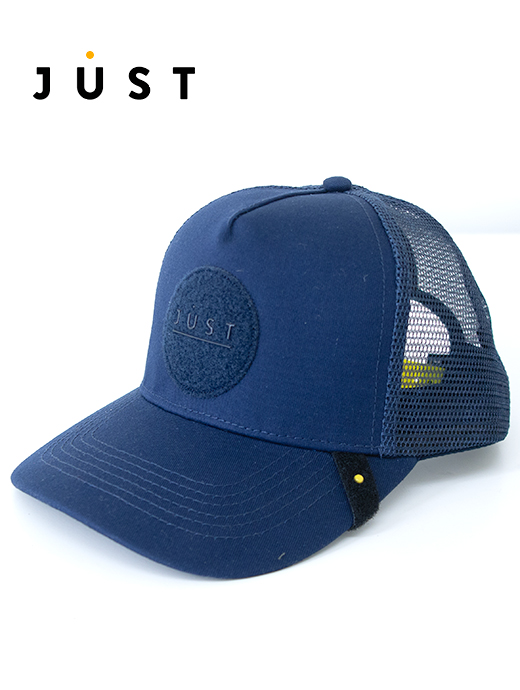 Just Hat/ジャスト ハット　ワッペン交換式トラッカーキャップ　jus501202-ネイビーブルー