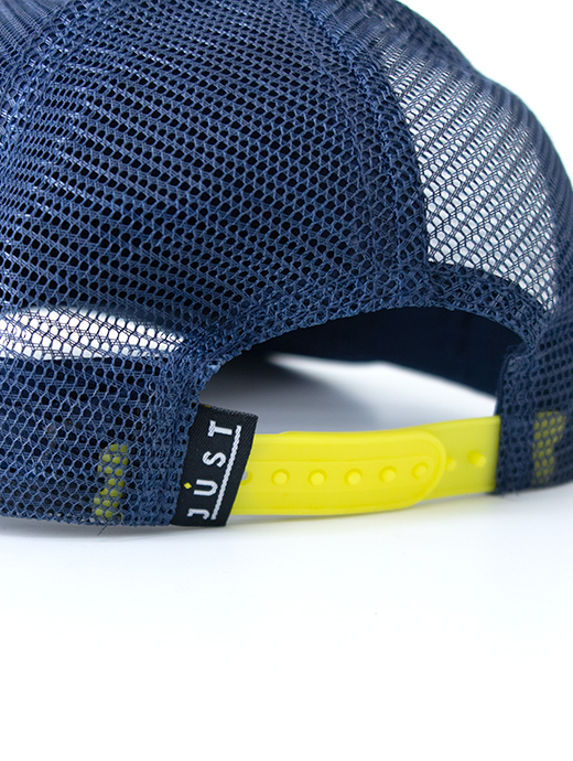 Just Hat/ジャスト ハット　ワッペン交換式トラッカーキャップ　jus501202-ネイビーブルー