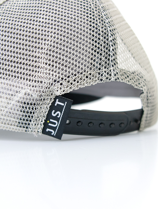 Just Hat/ジャスト ハット　ワッペン交換式トラッカーキャップ　jus501211-ブラックデニム