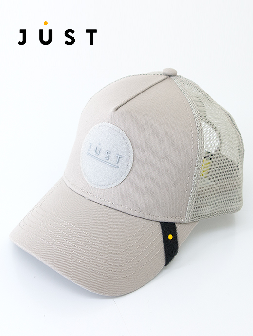 Just Hat/ジャスト ハット　ワッペン交換式トラッカーキャップ　jus501212-グレージュ