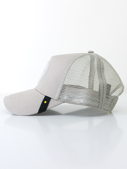 Just Hat/ジャスト ハット　ワッペン交換式トラッカーキャップ　jus501212-グレージュ