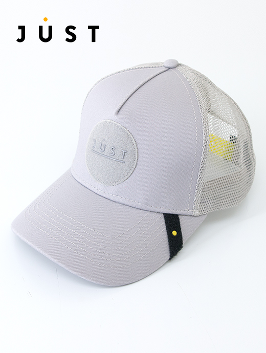 Just Hat/ジャスト ハット　ワッペン交換式トラッカーキャップ　jus501213-アッシュグレー