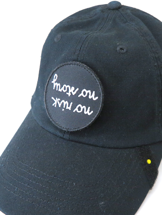 Just Hat/ジャスト ハット　ワッペン交換式トラッカーキャップ　jus502401-ブラック
