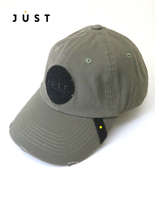 Just Hat/ジャスト ハット　ワッペン交換式トラッカーキャップ　jus502403-オリーブ