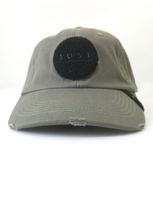 Just Hat/ジャスト ハット　ワッペン交換式トラッカーキャップ　jus502403-オリーブ