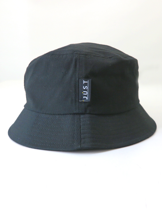 Just Hat/ジャスト ハット　ワッペン交換式バケットハット　jus502404-ブラック