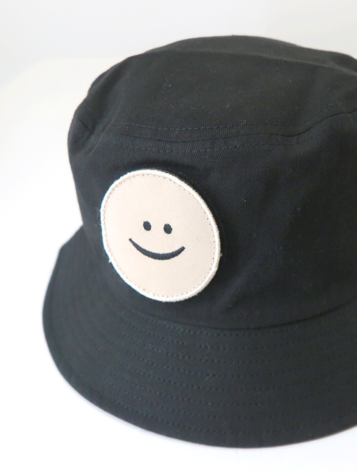 Just Hat/ジャスト ハット　ワッペン交換式バケットハット　jus502404-ブラック