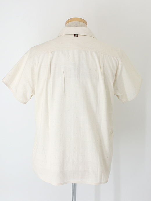 KARDO/カルド　オープンカラーシャツ/半袖/ハンドメイド　kar460801-ライトベージュ