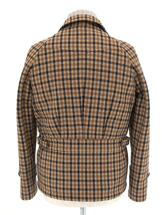 Lardini ラルディーニ 中綿入りウールブルゾン ガンクラブチェック Lar362201 ブラウン Rootweb 正規通販