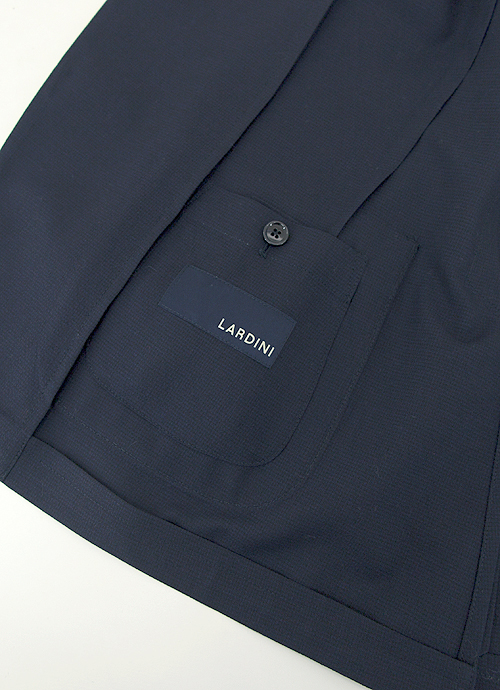 Lardini ラルディーニ パッカブルスーツ ストレッチウール ブロークンマイクロチェック Lar41 ネイビー Rootweb 正規通販