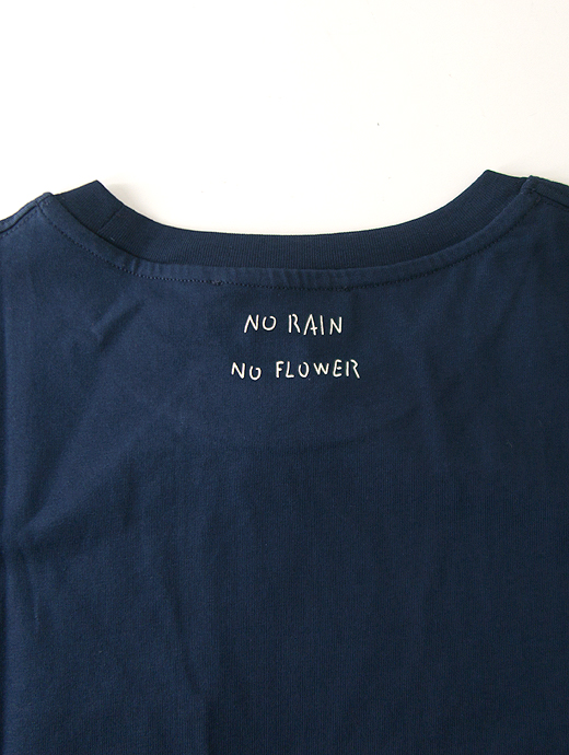 LARDINI/ラルディーニ　ポケットTシャツ/クルーネック/No Rain No Flower　lar460404-ネイビー