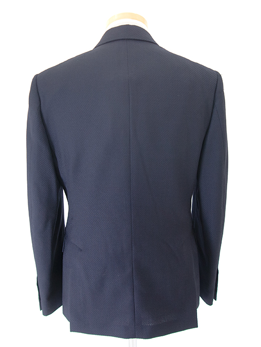 LARDINI/ラルディーニ　4Bブレザー/ダブルブレスト/ヘリンボーンカルゼウール　lar501601-ネイビー