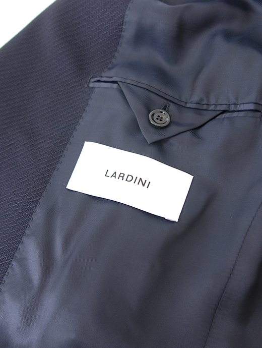 LARDINI/ラルディーニ　4Bブレザー/ダブルブレスト/ヘリンボーンカルゼウール　lar501601-ネイビー