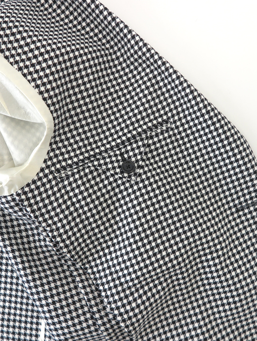 LARDINI/ラルディーニ　3Bジャケット/千鳥格子風ウールコットン　lar520201-ブラック×ホワイト