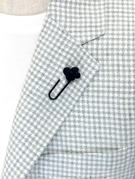 LARDINI/ラルディーニ　リネンウールジャケット　lar520401-ホワイト×ライトグリーン