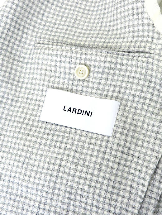 LARDINI/ラルディーニ　リネンウールジャケット　lar520401-ホワイト×ライトグリーン