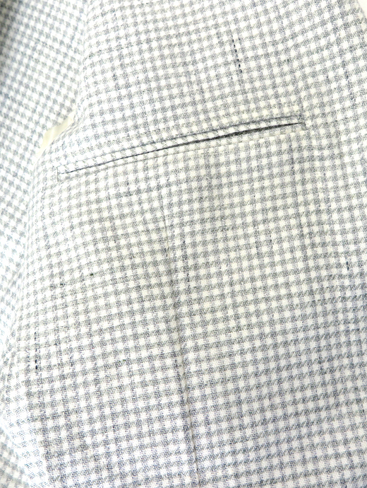 LARDINI/ラルディーニ　リネンウールジャケット　lar520401-ホワイト×ライトグリーン