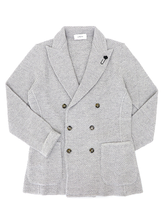 LARDINI/ラルディーニ　ニットジャケット　lar521801-ライトグレー