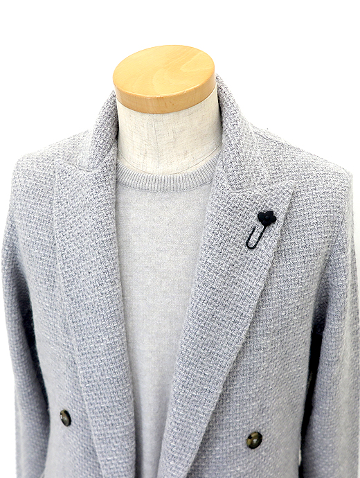 LARDINI/ラルディーニ　ニットジャケット　lar521801-ライトグレー