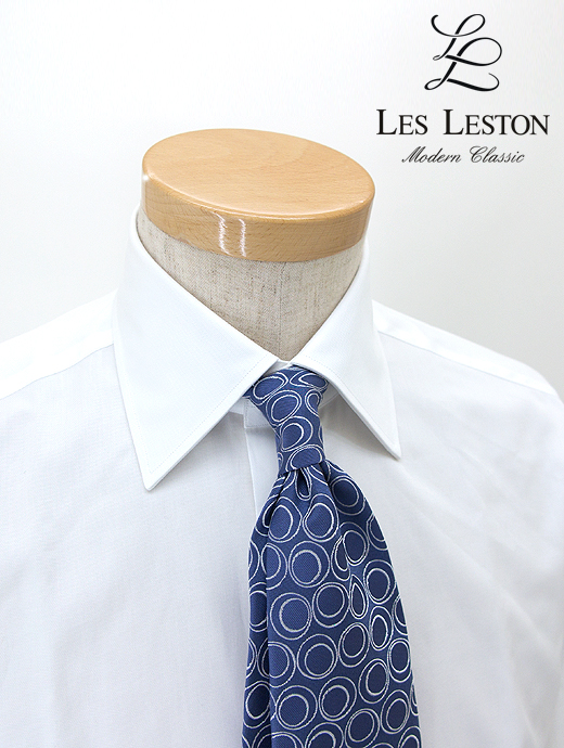 LES LESTON/レスレストン　セミワイドカラー/#120ロイヤルオックスフォード　les401201-ホワイト