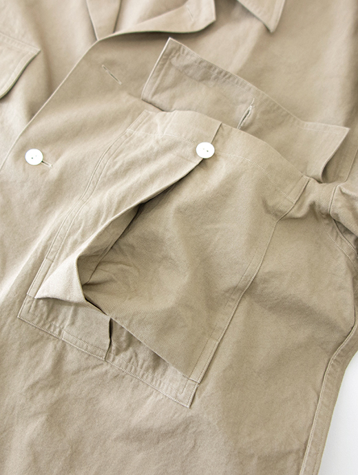 再入荷しまし　LES LESTON/レスレストン　シャツアウター/コットンツイル　les501802-カーキ
